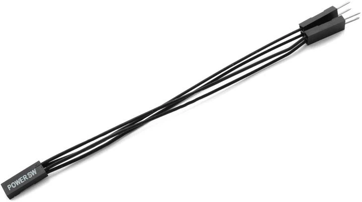 2 Pin Single Female To Dual Male Black Jumper