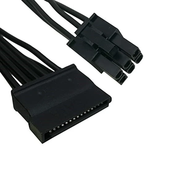 6 Pin To 3X15 Pin SATA Hard Drive Power Cable