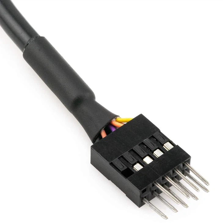 9-Pin Dupont Male To USB 2.0 Type A Male Cable